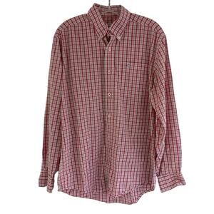 Men's Southern Tide Plaid Button Up Long Sleeve Classic Fit Shirt Medium